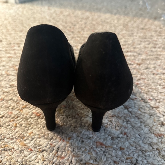 Karen Scott Black Mesh Pointed-Toe Heels with Studded Accent - Picture 2 of 4